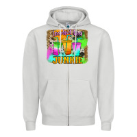 Dove Grey Loaded Tea Junkie Zipper Hoodie - Jasminsmagicworld