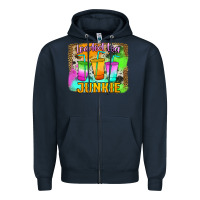 Navy Loaded Tea Junkie Zipper Hoodie - Jasminsmagicworld