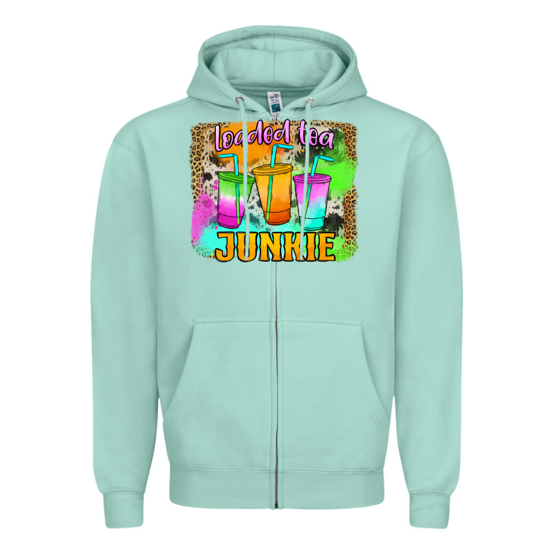 Loaded Tea Junkie Zipper Hoodie by Jasminsmagicworld | Teevron