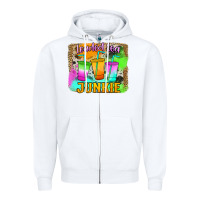 White Loaded Tea Junkie Zipper Hoodie - Jasminsmagicworld