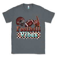 Charcoal Heather football vibes Classic Tee - BarkalooDesign