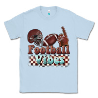 Dusty Blue football vibes Classic Tee - BarkalooDesign