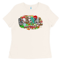 Bone baseball grandma Ladies Tee - CowhideDigitalArt