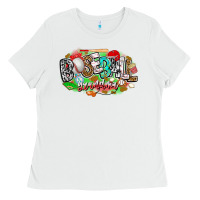 White baseball grandma Ladies Tee - CowhideDigitalArt