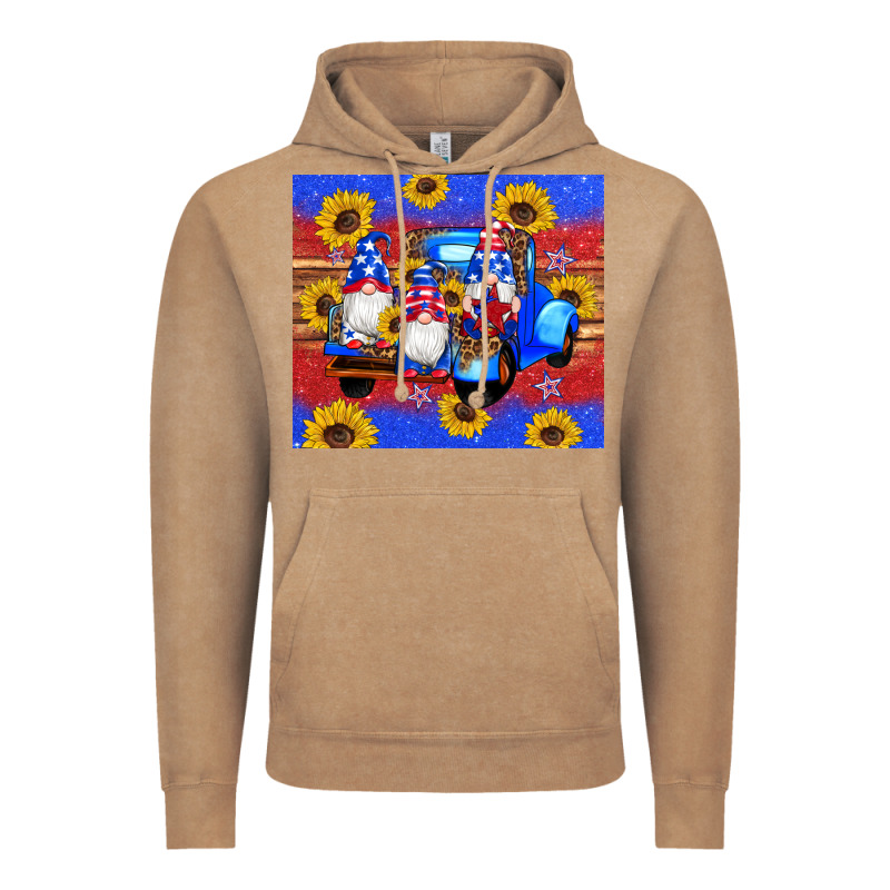 American Flag Gnomes Truck Sunflowers Star Leopard Glitter Vintage Hoodie by Artiststas | Teevron