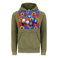 Vintage Olive American flag gnomes truck sunflowers star leopard glitter Vintage Hoodie - Artiststas