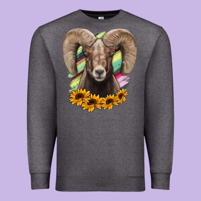 Colorodo Bighorn Sheep Premium Sweatshirt Designed By Jasminsmagicworld