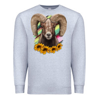 Heather Grey Colorodo Bighorn Sheep Premium Sweatshirt - Jasminsmagicworld