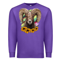 Purple Colorodo Bighorn Sheep Premium Sweatshirt - Jasminsmagicworld