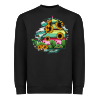 Black Campeche State Of Mexico Map Heavyweight Sweatshirt - RanaPortraitStore