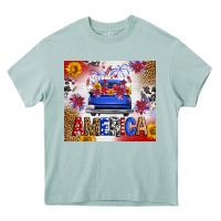 Arona Fourth Of July America Truck Heavy Core Tee - FaDigitalArtStudio