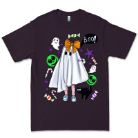 Plum cute ghost halloween Premium Tee - BundleAndBundleShop