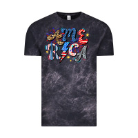 Cloud Black America Vintage Tee - CowhideDigitalArt