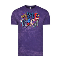 Cloud Purple America Vintage Tee - CowhideDigitalArt