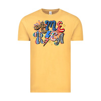 Vintage Mustard America Vintage Tee - CowhideDigitalArt
