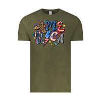 Vintage Olive America Vintage Tee - CowhideDigitalArt