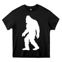 Black bigfoot walking silhouette Heavy Core Tee - artisFamous