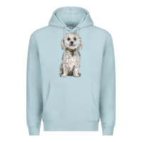 Blue Mist bichon frise dog Premium Hoodie - BarkalooDesign