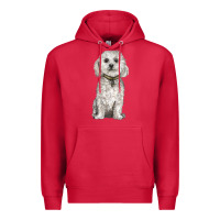 Cardinal bichon frise dog Premium Hoodie - BarkalooDesign