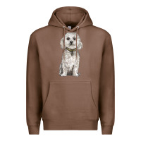 Chestnut bichon frise dog Premium Hoodie - BarkalooDesign