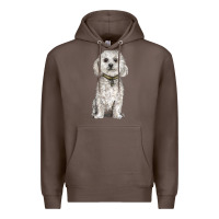 Coffee bichon frise dog Premium Hoodie - BarkalooDesign