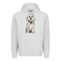 Dove Grey bichon frise dog Premium Hoodie - BarkalooDesign