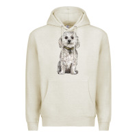 Oatmeal Heather bichon frise dog Premium Hoodie - BarkalooDesign