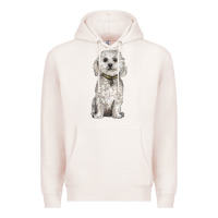 Pale Pink bichon frise dog Premium Hoodie - BarkalooDesign