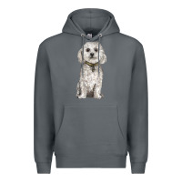 Rock bichon frise dog Premium Hoodie - BarkalooDesign