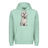 Seafoam bichon frise dog Premium Hoodie - BarkalooDesign