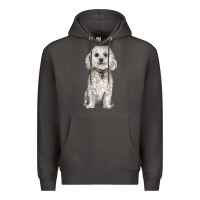 Smoke bichon frise dog Premium Hoodie - BarkalooDesign