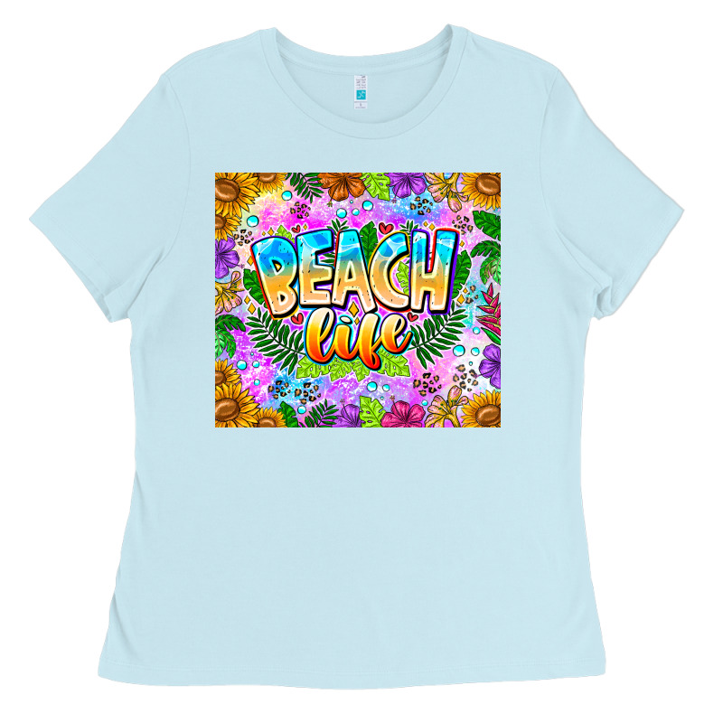 Beach Life Ladies Tee by CowhideDigitalArt | Teevron