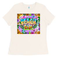 Bone Beach Life Ladies Tee - CowhideDigitalArt