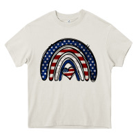 Cream USA American Flag Rainbow Heavy Core Tee - Jasminsmagicworld