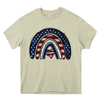 Mossy USA American Flag Rainbow Heavy Core Tee - Jasminsmagicworld