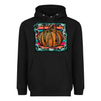 Black leopard pumpkin with serape background Heavyweight Hoodie - RanaPortraitStore
