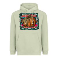 Matcha leopard pumpkin with serape background Heavyweight Hoodie - RanaPortraitStore