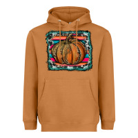 Meerkat leopard pumpkin with serape background Heavyweight Hoodie - RanaPortraitStore