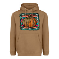 Toasted Coconut leopard pumpkin with serape background Heavyweight Hoodie - RanaPortraitStore
