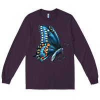 Plum Black Shallowtail Long Sleeve Tee - LillyAllenDesigns