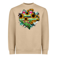 Mushroom Chiapas State Of Mexico Map Heavyweight Sweatshirt - RanaPortraitStore