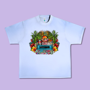 Summer Urban Heavy Tee Designed By Cowhidedigitalart