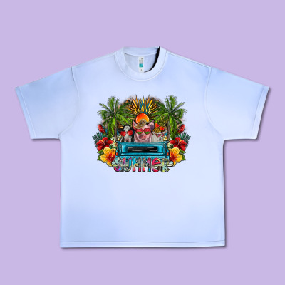 Summer Urban Heavy Tee Designed By Cowhidedigitalart