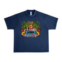 Navy Summer Urban Heavy Tee - CowhideDigitalArt