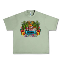 Oil Green Summer Urban Heavy Tee - CowhideDigitalArt