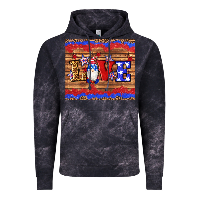 American Flag Gnomes Love Star Leopard Glitter Vintage Hoodie by Artiststas | Teevron
