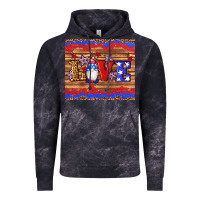Cloud Black american flag gnomes love star leopard glitter Vintage Hoodie - Artiststas