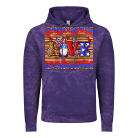 Cloud Purple american flag gnomes love star leopard glitter Vintage Hoodie - Artiststas