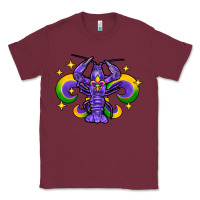 Burgundy mardi gras crawfish Classic Tee - FaDigitalArtStudio
