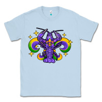 Dusty Blue mardi gras crawfish Classic Tee - FaDigitalArtStudio